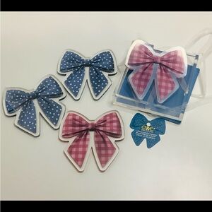4 Piece Cute Bow, Acrylic Coasters ..Cook with Color.. 🎀
